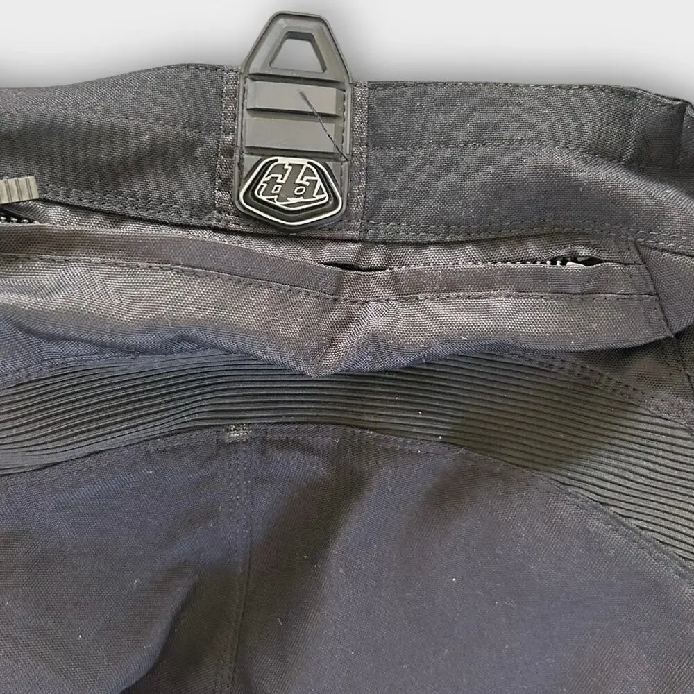 Troy Lee Designs REV Motocross Riding Pants Mens 38 Black Mesh Lined MX ATV